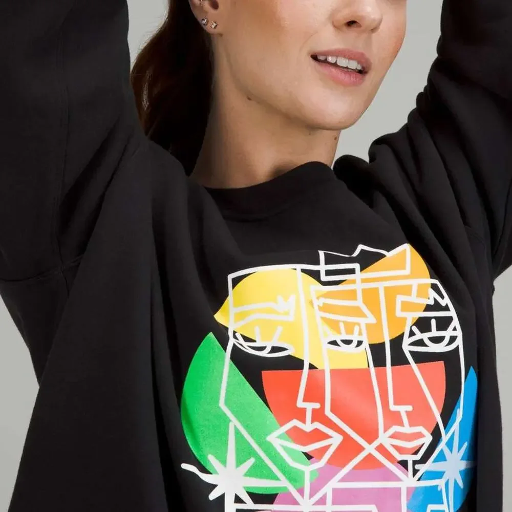 Lululemon Perfectly Oversized Crew Neck City Street Pride Sweatshirt 8 Women's